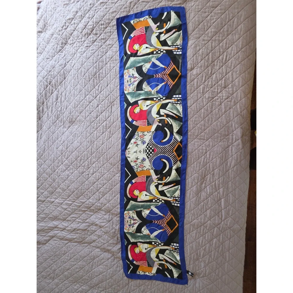 Thundershower H Lyman Sayen‎ Silk Scarf Smithsonian Institute Art To Wear